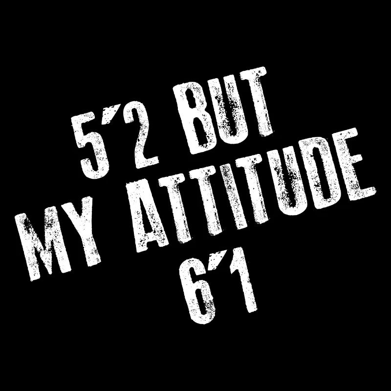 5'2 Mais mon attitude 6'1 3