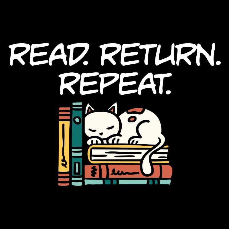 Library Worker Librarian Read Return Repeat Book