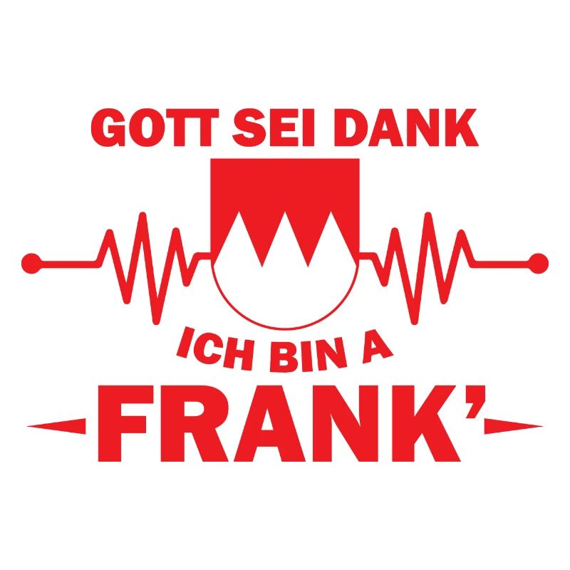 Gott sei Dank ich bin ein Frank Geschenk Design