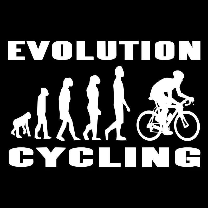 Evolution d’un cycliste Drôle de t-shirt de cyclisme