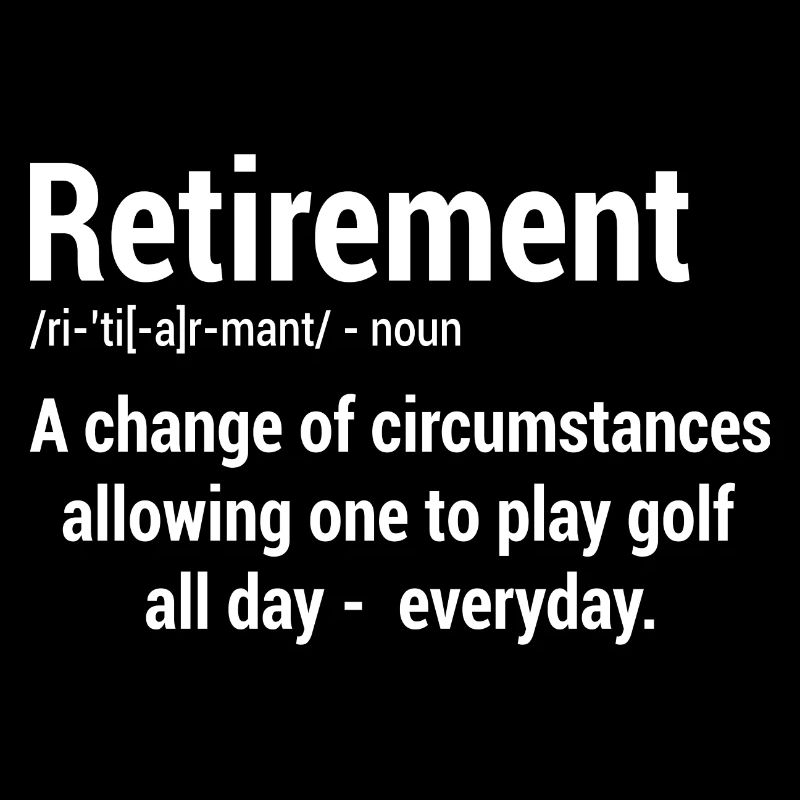 Retirement Definition Noun Golf Player Golfing Put