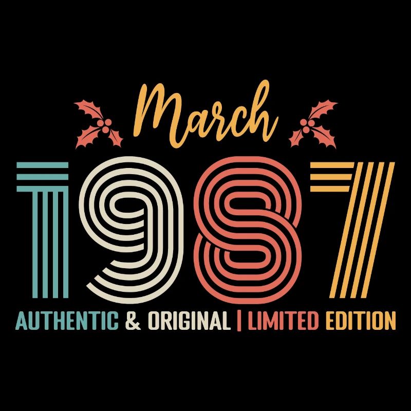 Mars 1987 anniversaire Mars 1987 rétro