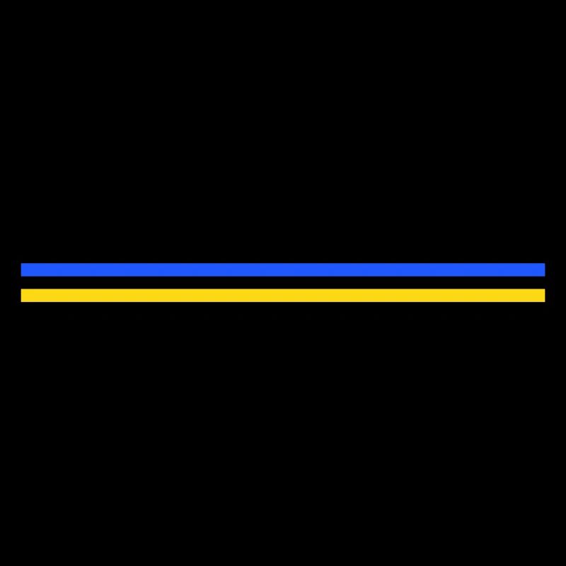 Trait ou drapeau Ukraine
