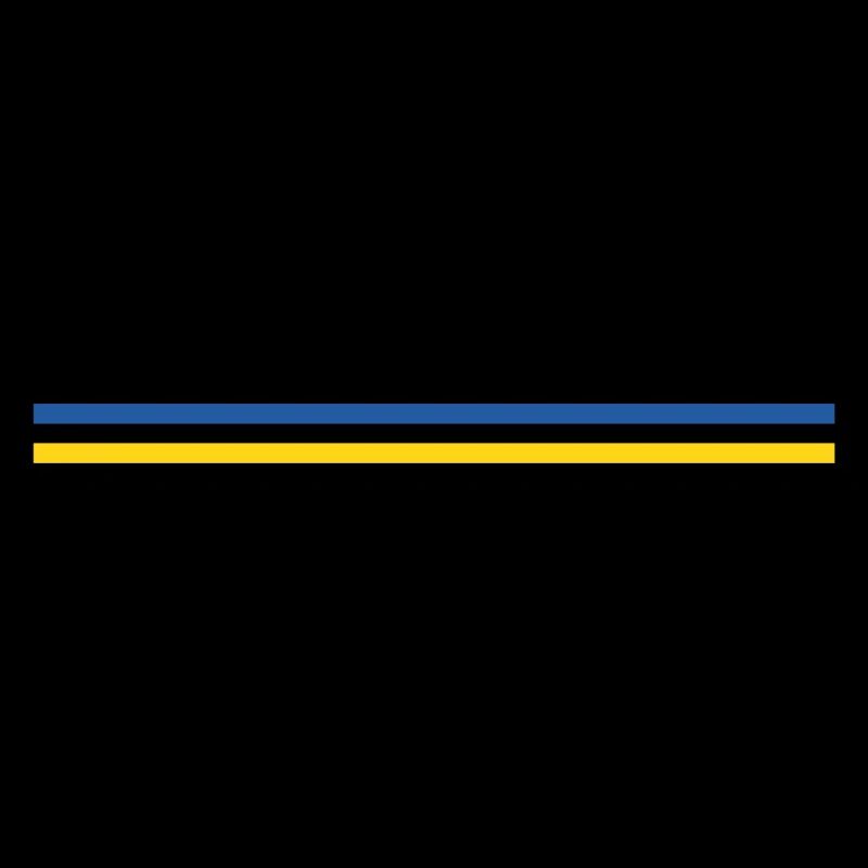 Trait ou drapeau Ukraine