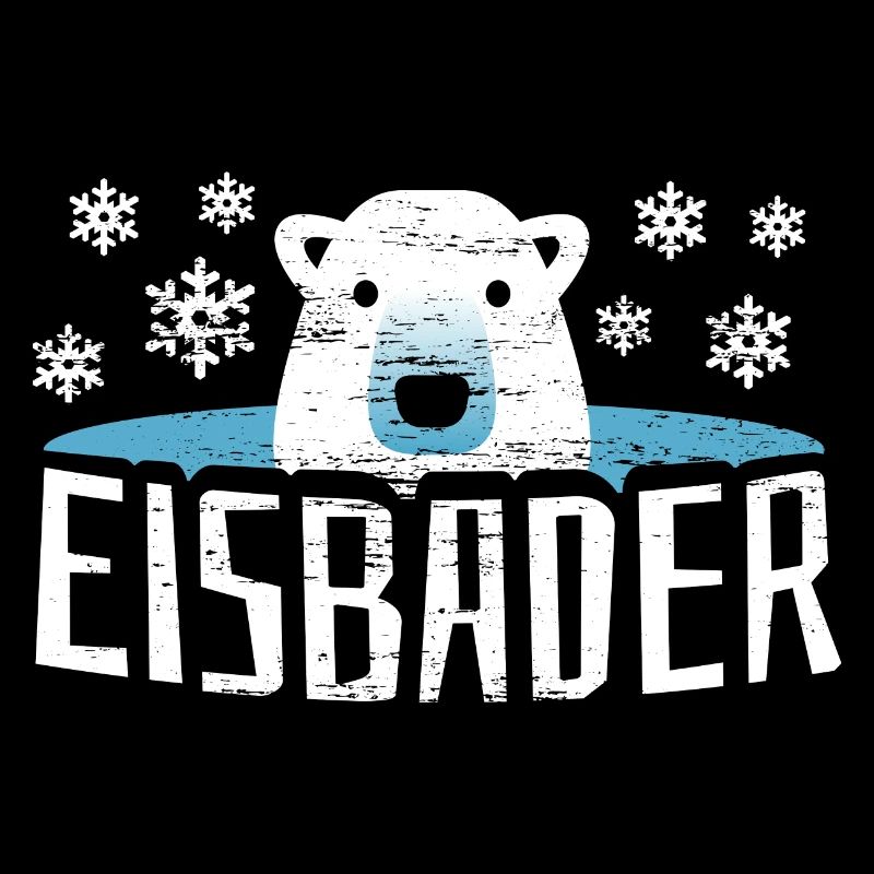 Eisbär Eisbaden Eisbad