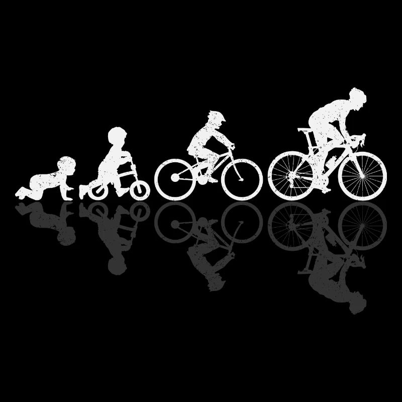 Cyclistes Evolution Ombre Vélo Vélo