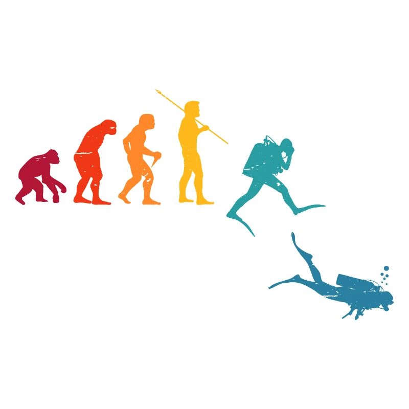 Evolution Graphic Diver Diving Scuba Diver Apnoe S