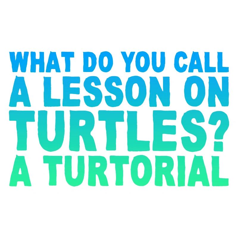 What Do You Call A Lesson On Turtles, A Turtorial