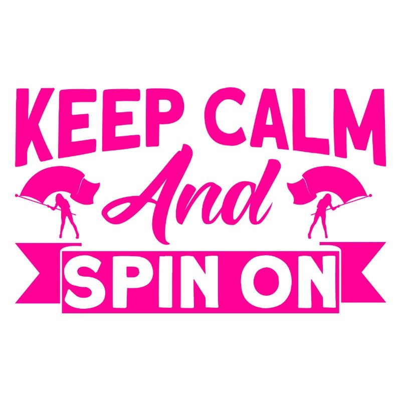Stay calm and keep turning Flag guard Geschen