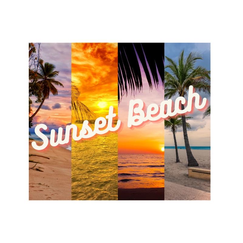 Plage du coucher du soleil