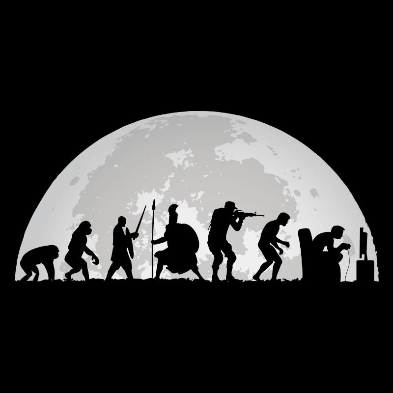 Gamer Midnight Full Moon Moon Evolution Gaming