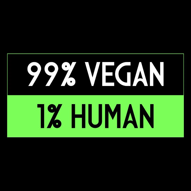 99% végétalien 1% humain