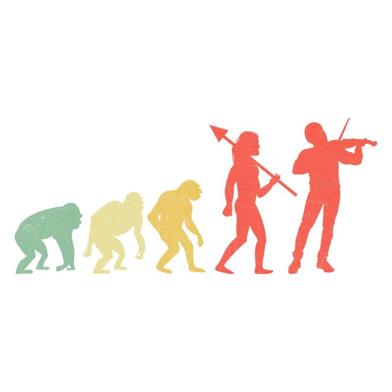 Evolution Violin Instrument Violinist Fiddler Viol