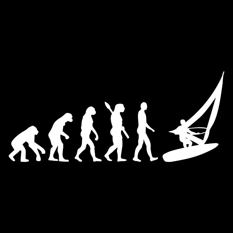 Evolution Graphic Sailboat Captain Sailing Sea Boa