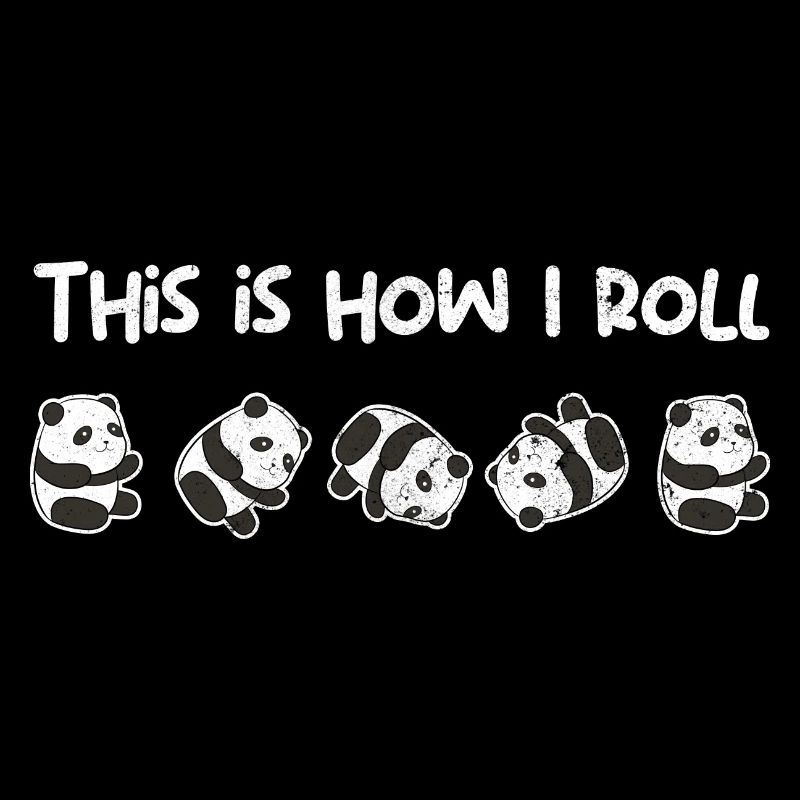 Panda Bär Rollen So Rolle Ich I Geschenk