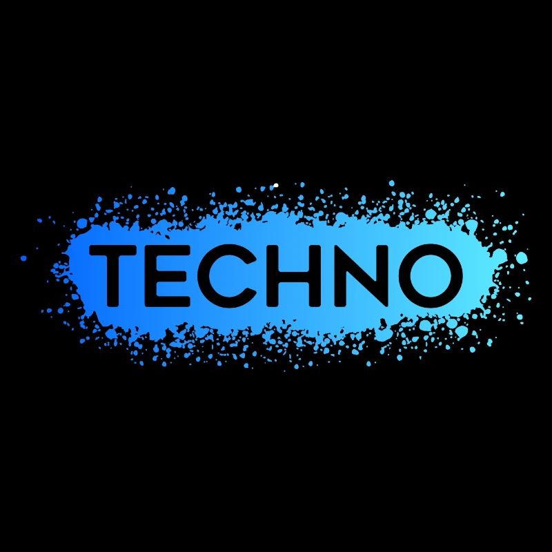 Techno Techno Blue Splat