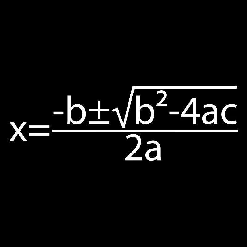 Quadratic Formula for Math class