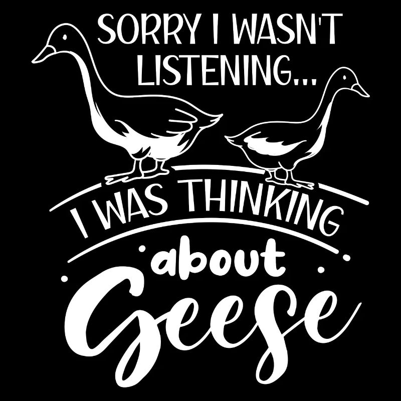 Réflexions sur les oies, les oiseaux,