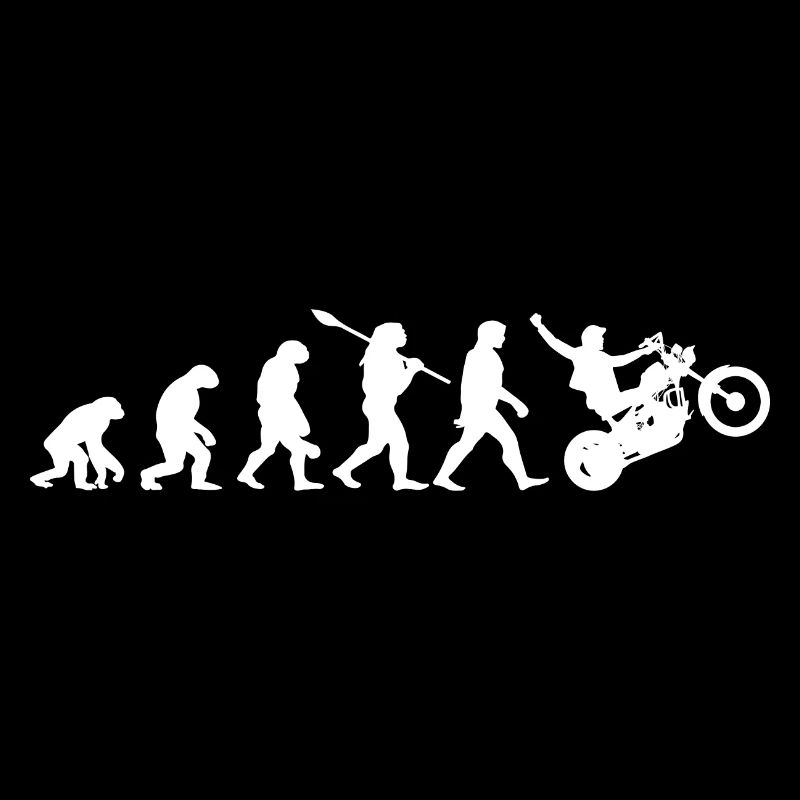 Motorcycle Biker Evolution Motorcyclists