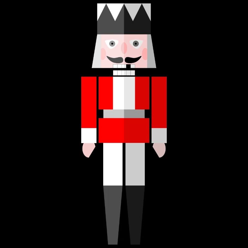 Christmas Graphic Nutcracker Red by Cultform