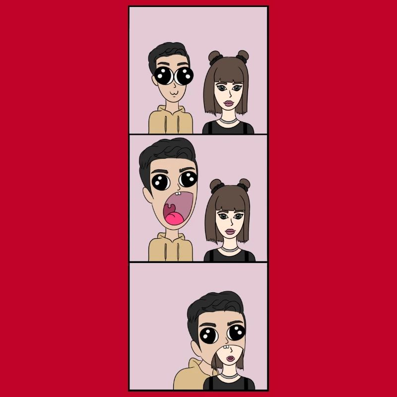 Il est dévoré | | de style comique Triptyque