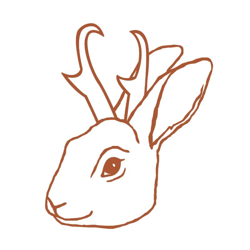Jackalope Head Jack Rabbit