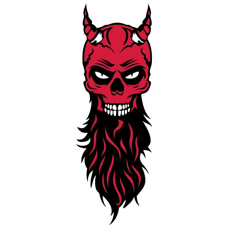 dead head hipster devil bearded beard fantasy luc