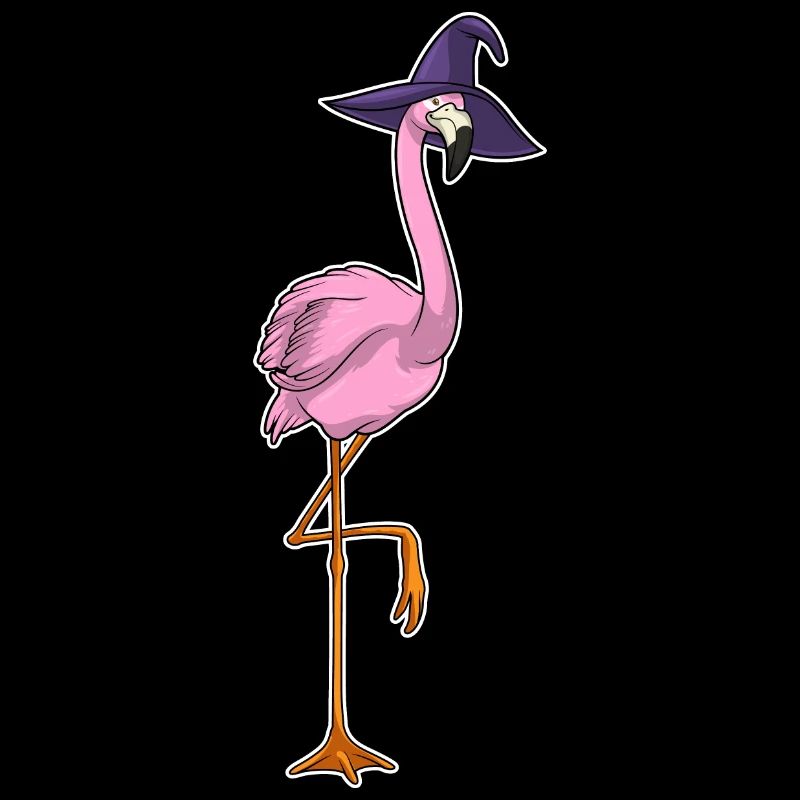 Flamingo Witch Hat