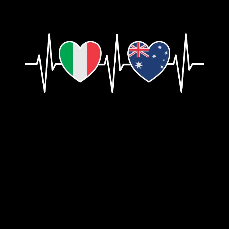 Italie et Australie Drapeaux australiens