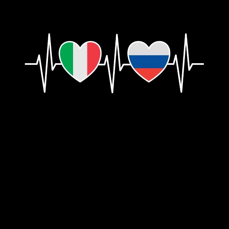 Italie et Russie Drapeau russe Drapeaux