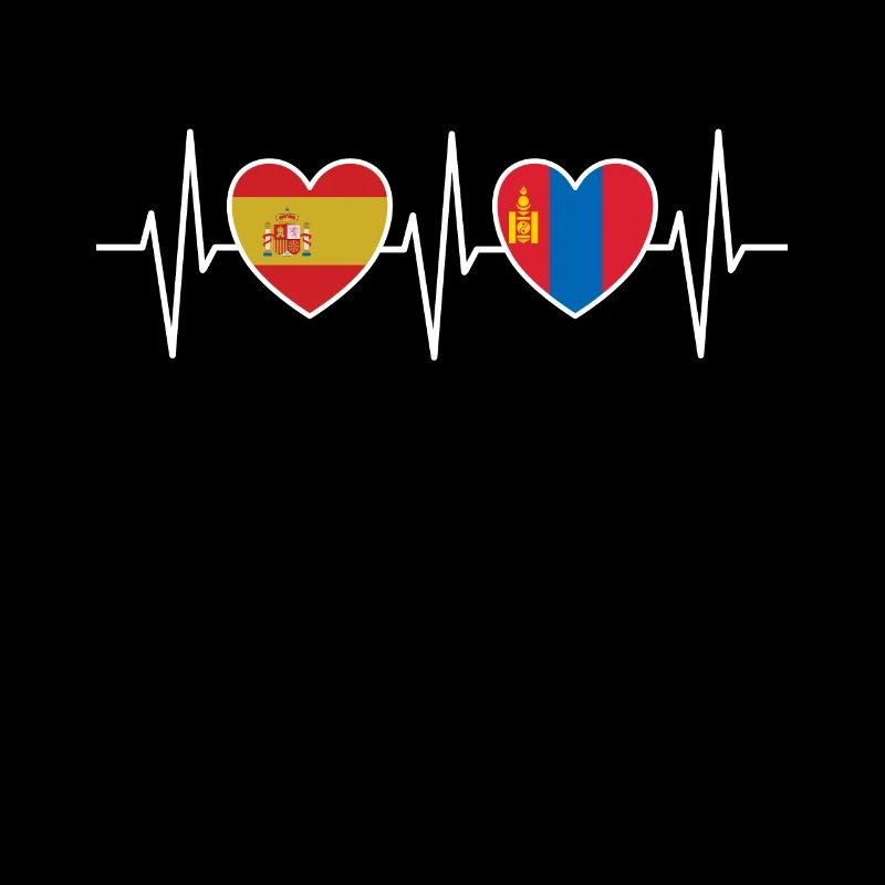 Espagne et Mongolie Drapeaux du drapeau mongol