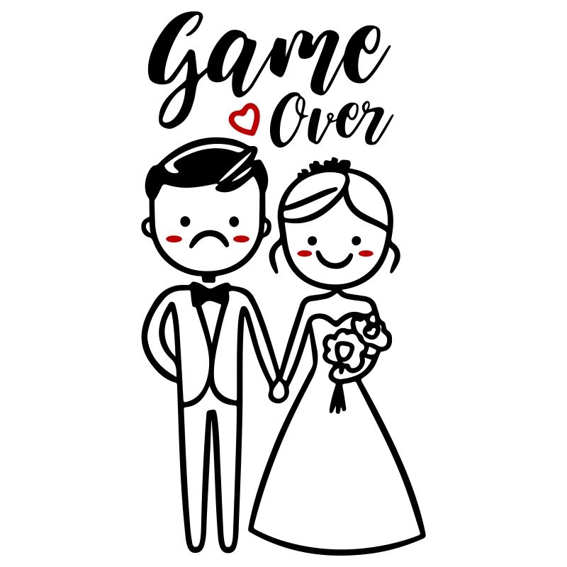 Wedding Game Over Groom Bride