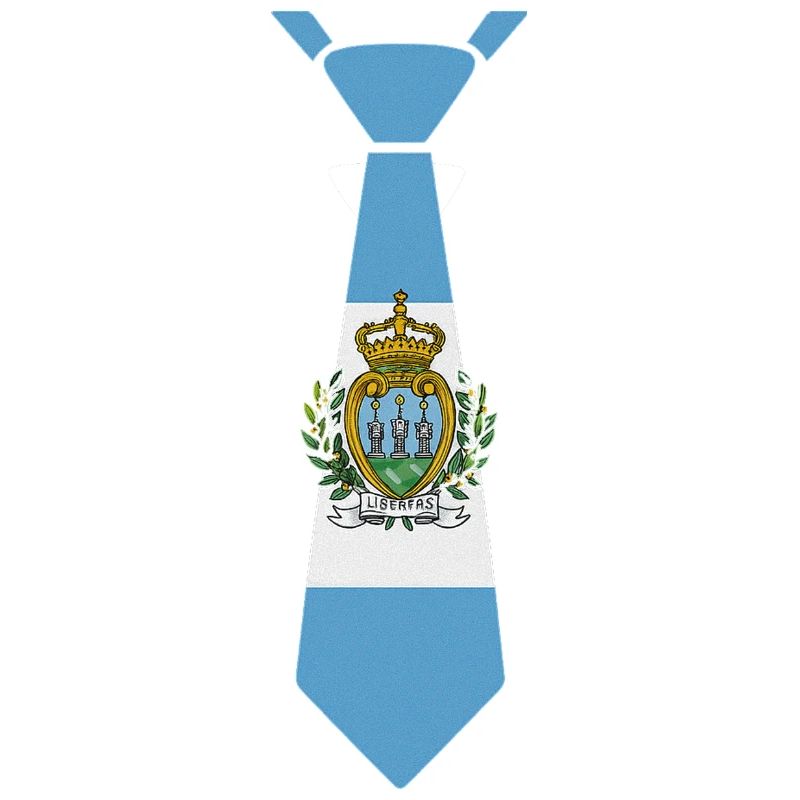 Cravate de Saint-Marin – Conception du drapeau