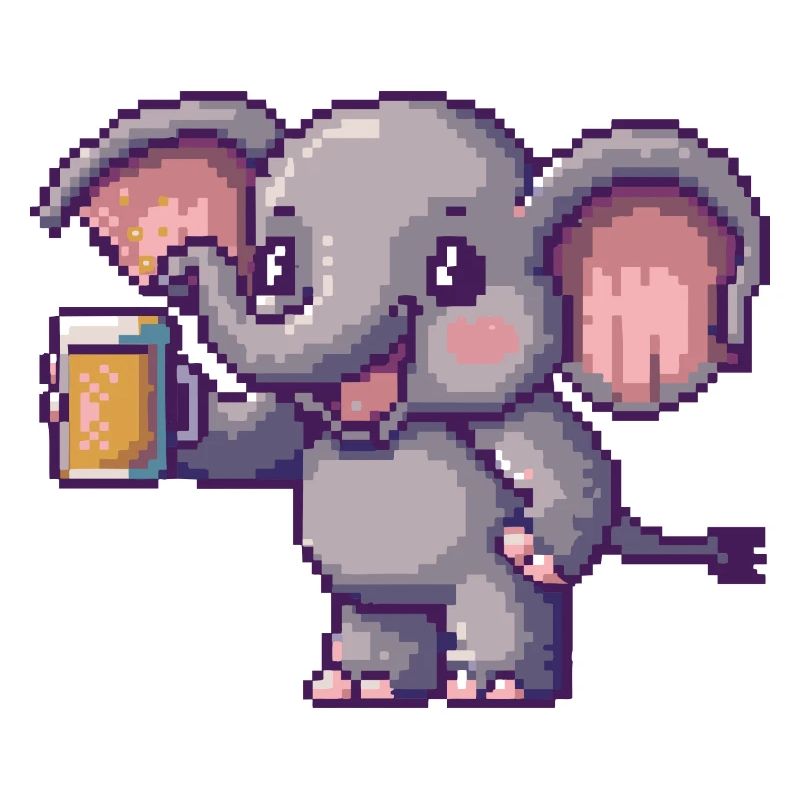 Elefant Bier Pixel