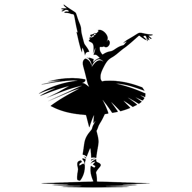 Danseuse avec élégance et pose de danse classique