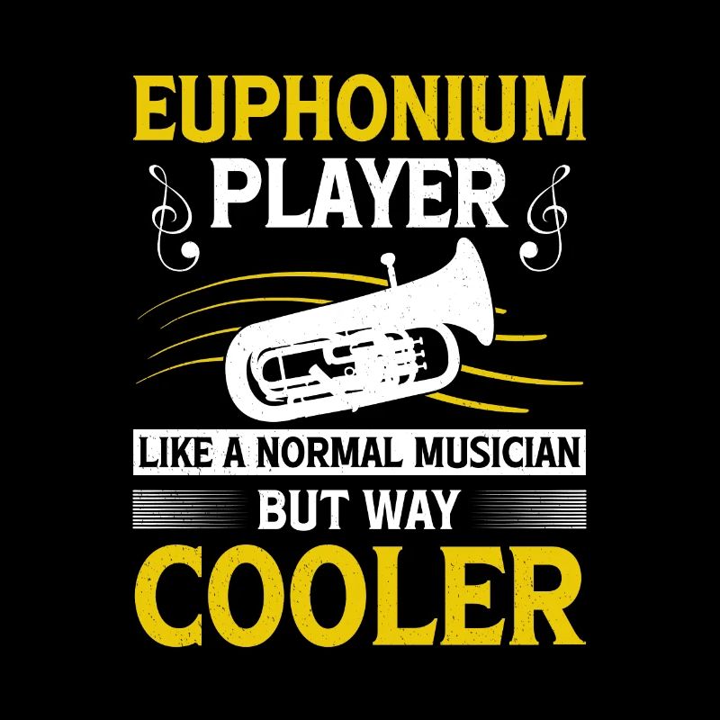 Deep brass marching baritone euphonium