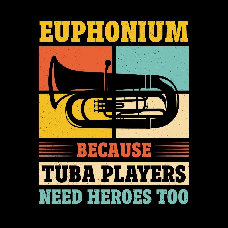 Deep brass marching baritone euphonium