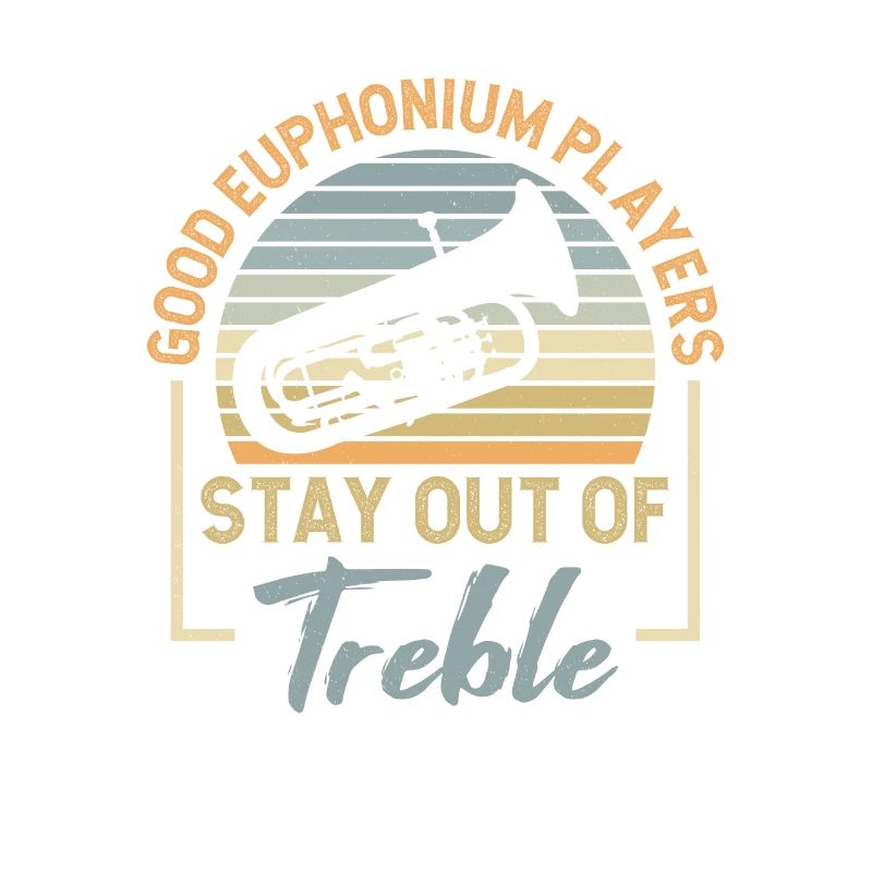 Deep brass marching baritone euphonium