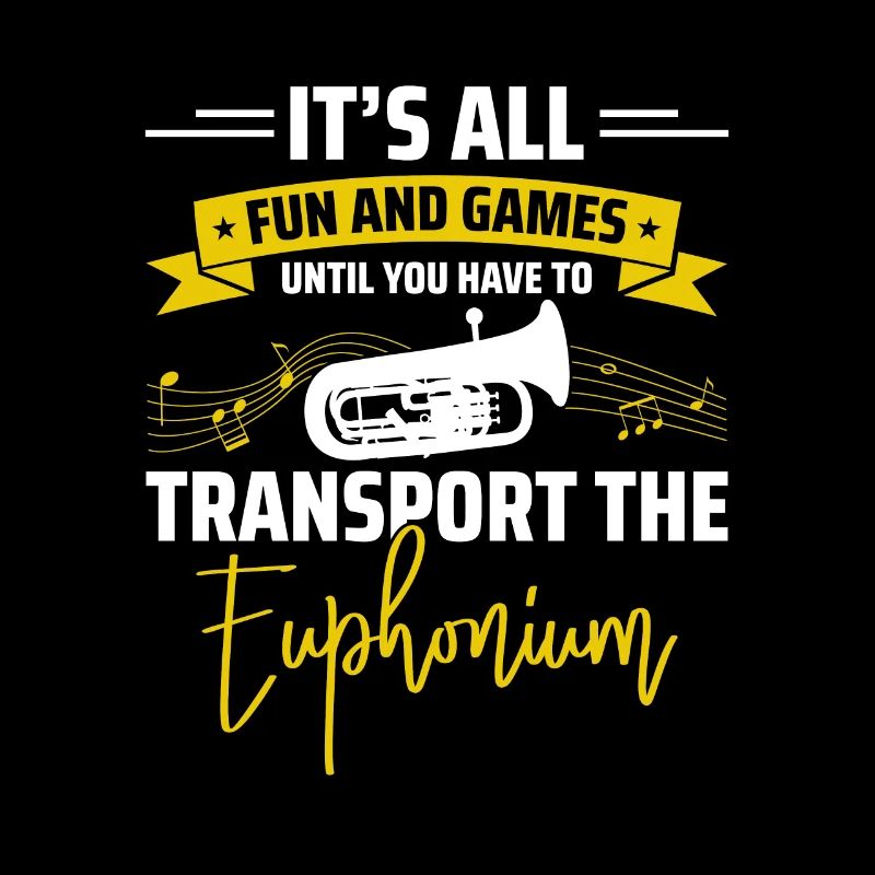 Deep brass marching baritone euphonium