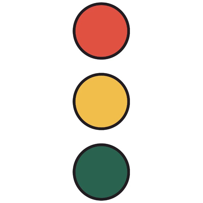 Color Wheel Stack: Red Yellow Green