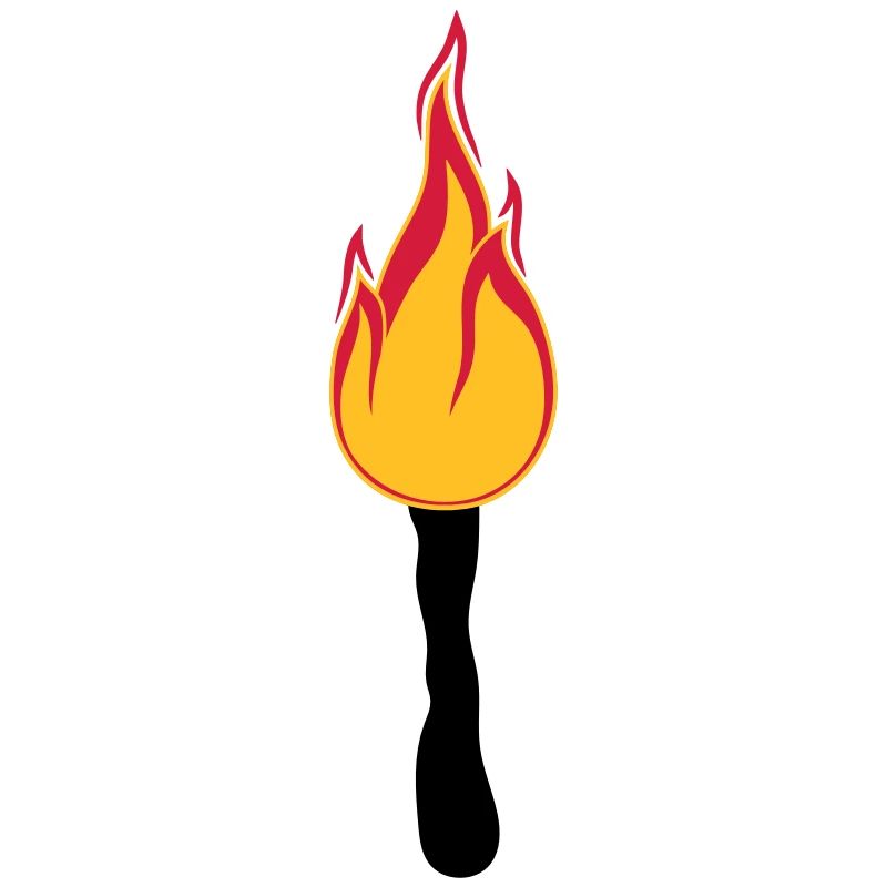 torch night walk light bright fire flame heis