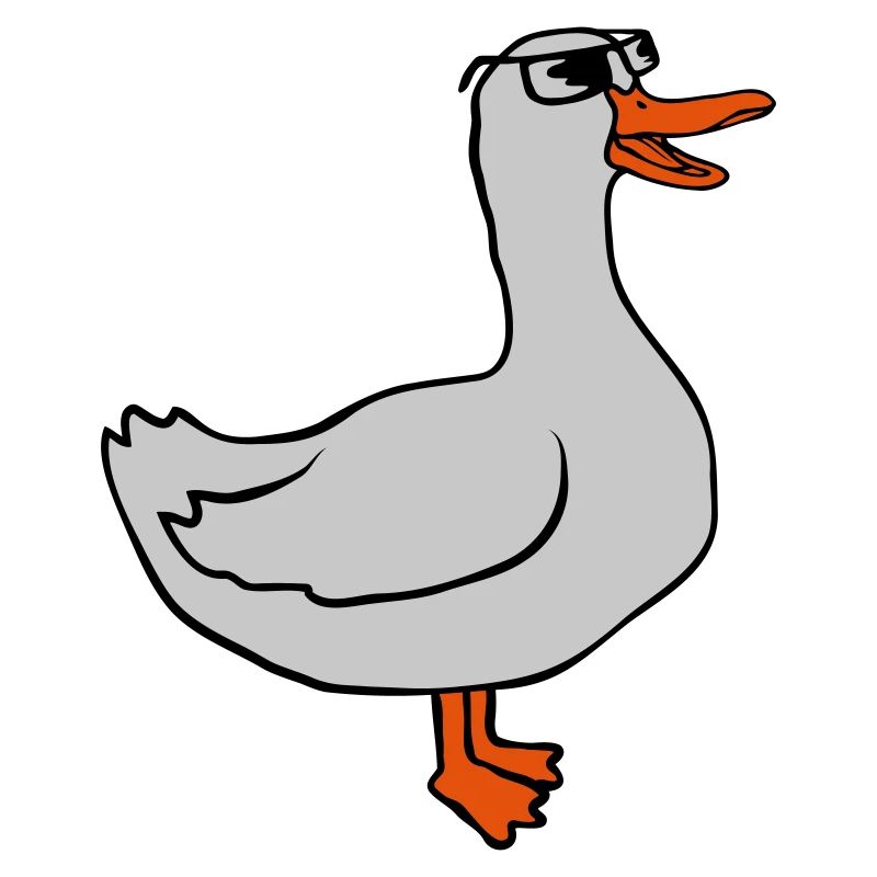 Cool Sunglasses Comic Goose