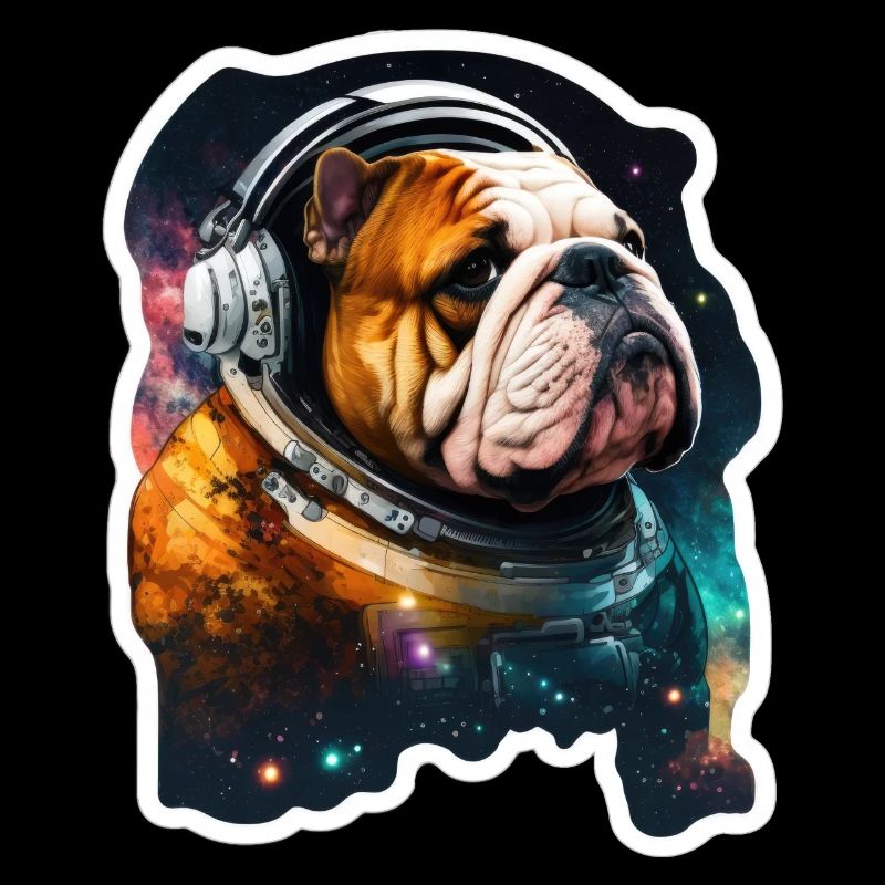 Bulldog dans l’espace, drôles de chiens, Spacedogo!
