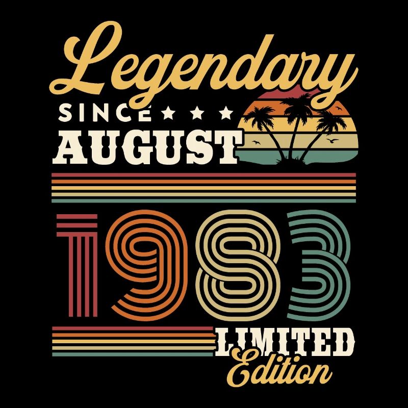 Legendary since August 1983 Retro Vintage Gift