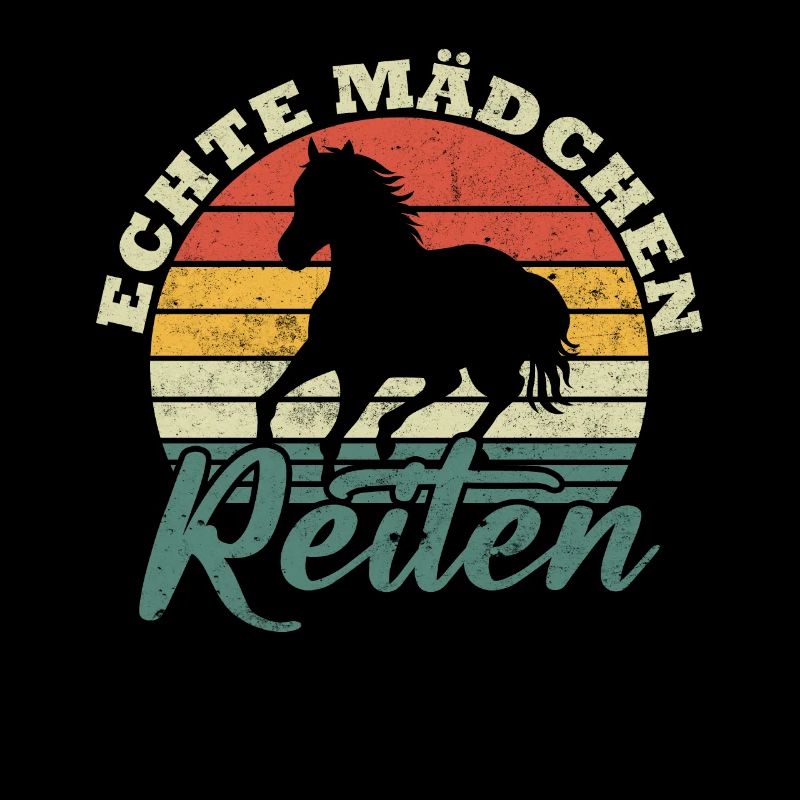 Echte mädchen reiten