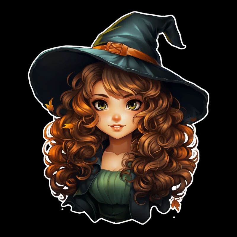 Sorcière d’Halloween I Style de dessin animé I Sorcière