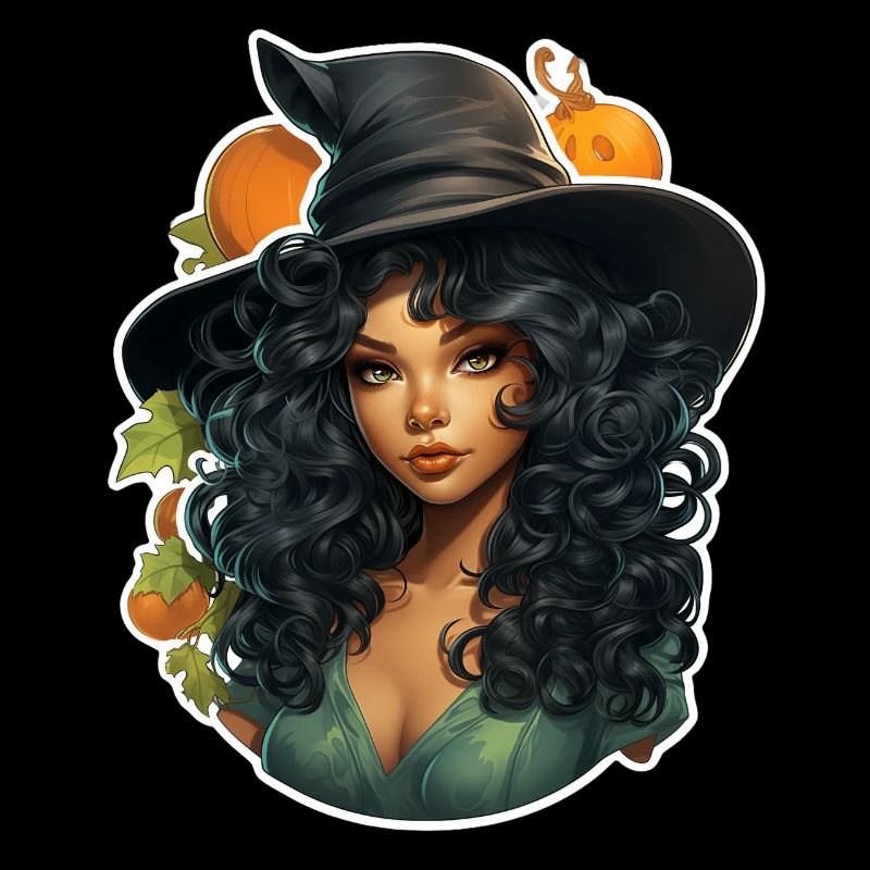 Sorcière d’Halloween I Style de dessin animé I Sorcière
