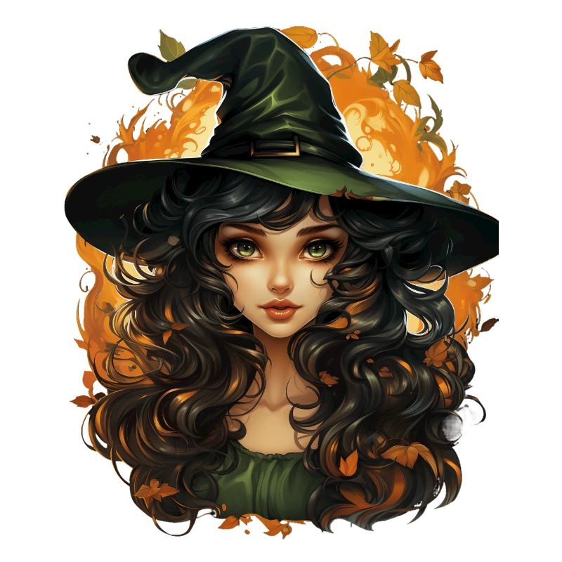 Sorcière d’Halloween I Style de dessin animé I Sorcière