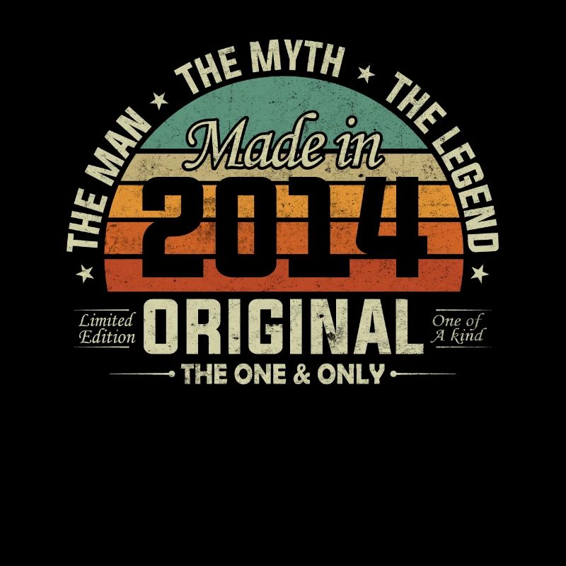 Original 2014 Vintage Retro Jubiläumsgeschenk