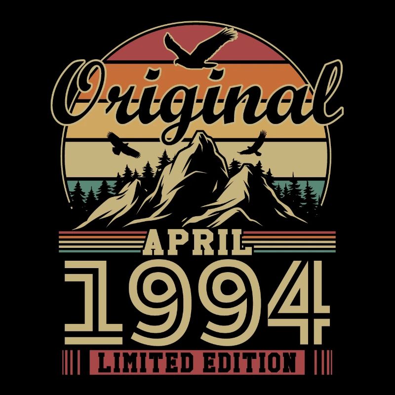 Original April 1994 Vintage Geburtstagsgeschenk